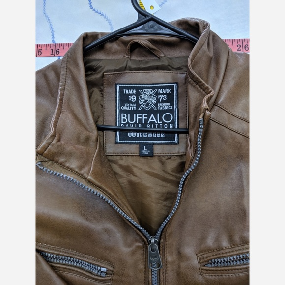 Men's Large Buffalo by David Bitton Faux Leather J - Picture 4 of 6